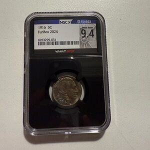 1916 Buffalo Nickel in Graded Case